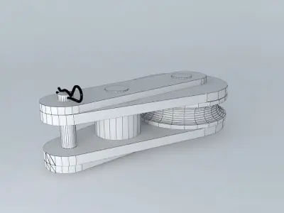 Simple pulley 3D model