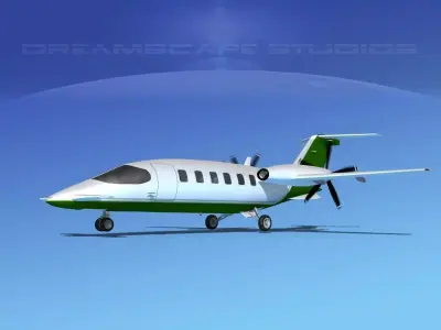 Piaggio Avanti P180 V12 3D model