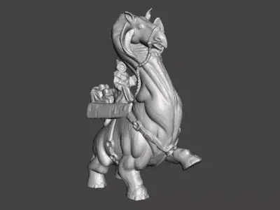 RONTO WITH JAWA MINIATURE MODELS SET LEGION SCIFI FANTASY GAMES 3D print model