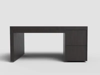 Computer Desk Free low-poly 3D model