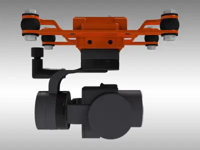SplashDrone Gimbal Camera 3D model