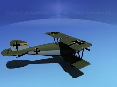 Albatross DIII Fighter 3D model