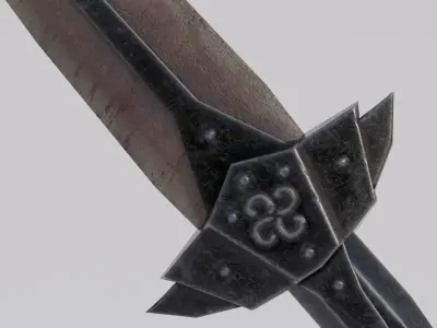 Dragon Bone blade Free low-poly 3D model