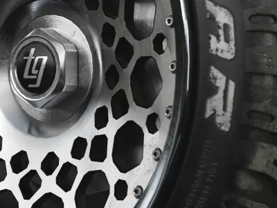 Wheel TG 24 inches for SUV Free low-poly 3D model