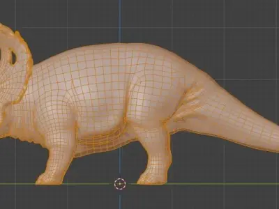 SINOCERATOPS Low-poly 3D model