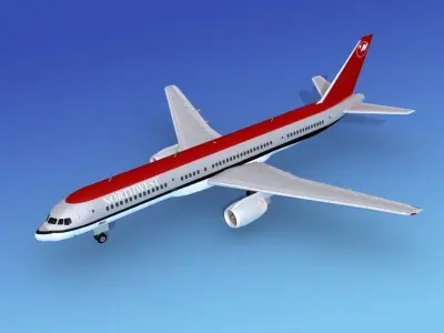 Boeing 757-200 Northwest 3D model