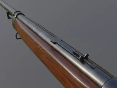 Winchester Model 1907 Low-poly 3D model