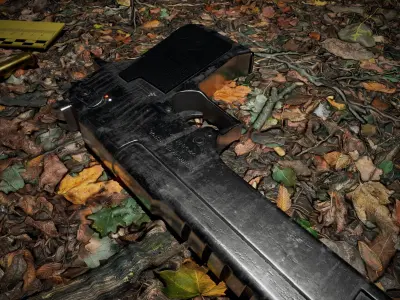 Desert Eagle 50 AE Low-poly 3D model