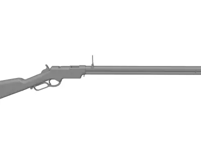 Henry Rifle 1860 3D model