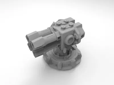 scifi weapon 2 3D print model