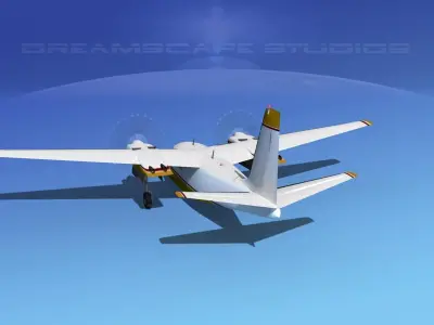 Aero Commander 500 V02 3D model