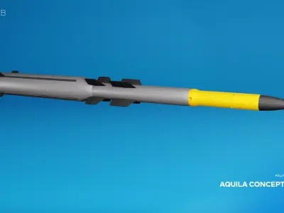 Aquila Concept Missile - AGM-Style Air-to-Ground Design 3D model