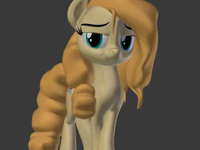 Buttercup MLP Model Free 3D model