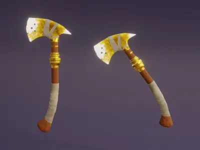 Light Axe - Holy Axe - Model 01 Low-poly 3D model