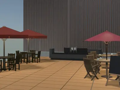 Cafe shop 2312 3D model