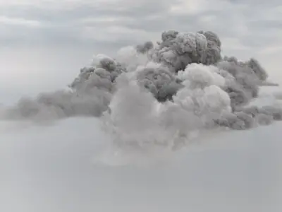 Cloudy Clouds Volumetric VDB For Blender 3D model