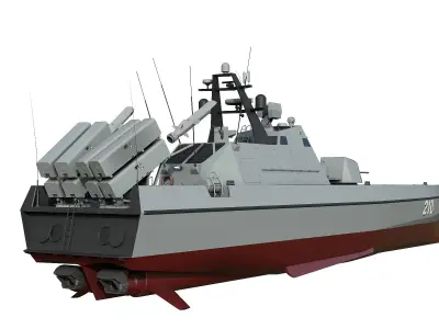 Missile Boat 3D model