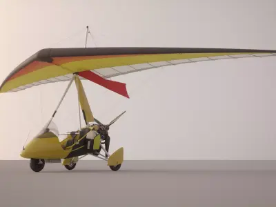 Pegasus Quantum 912 Trike model 3D model