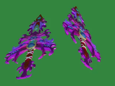 Weapon long sword game sword CG game model props ancient sword 3D model