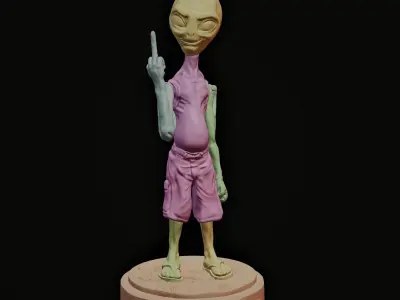 Paul the Alien 3D Printing Creation 3D print model