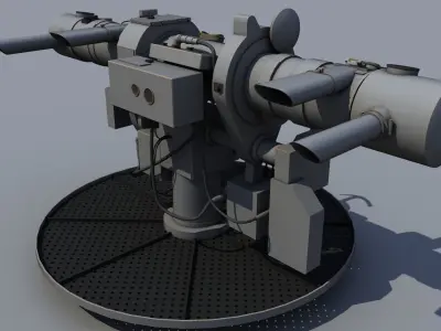 Battleship Bismarck 3m Night Artillery Rangefinder Free 3D model