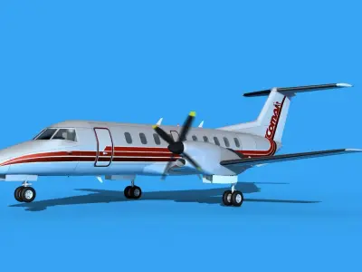 Embraer EMB120 Comair 3D model
