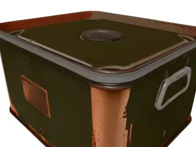 Weathered Military Storage Box 3D model