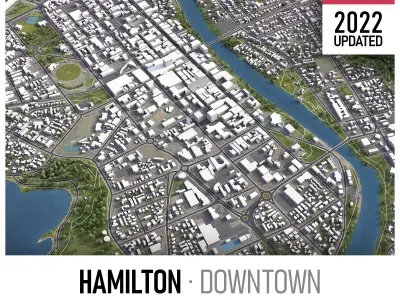 Hamilton Low-poly 3D model