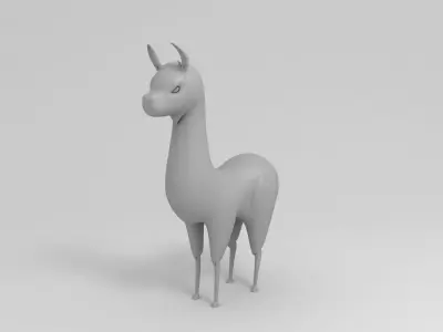 Llama Character Free 3D model