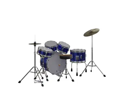 Drum Kit 01 Free 3D model