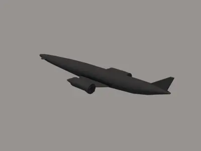 Skylon Space Plane Low-poly 3D model