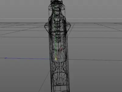 Golden Pistol 3D model