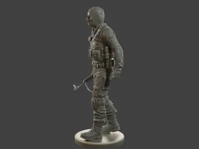 CzechSlovak Police Tactical Unit CPTU2 008 3D print model