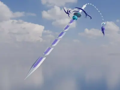 Swordsoul of Mo Ye Sword Low-poly 3D model