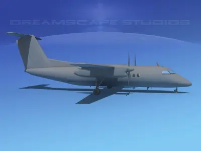 Dehaviland DHC-8 100 VBM 3D model