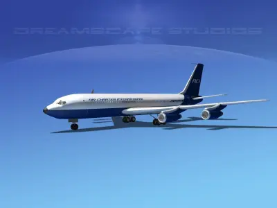 Boeing 707 Air Charter Intl 3D model