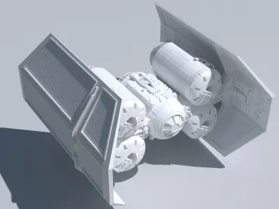 Print ready-tie ca punisher - T bomber starfighter starwars 3D print model