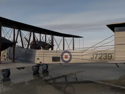 Vickers Vimy 3D model