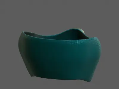 Gas mask helmet 3d model scifi Low-poly  Low-poly 3D model 564