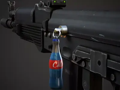 Bottle Weapon Charm - Low Poly Game Ready Low-poly 3D model