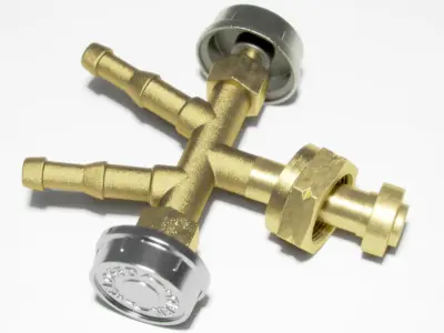 Lowpoly gas water detail distributor part component subdivision Low-poly 3D model