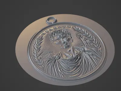 Gaius Marius Medallion 3D print model