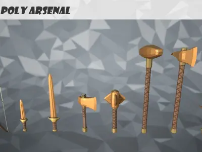Low Poly Arsenal - Copper Free low-poly 3D model