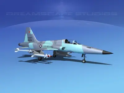 Northrop F-5E Tiger V06 USAF 3D model
