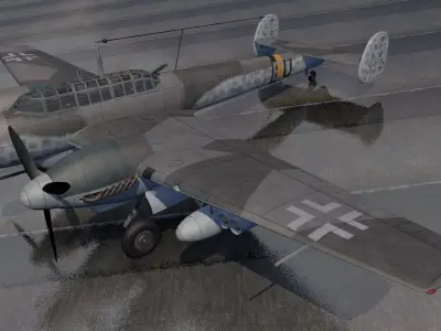 Messerschmitt Bf-110 G-2 R-4 Zerstorer 3D model