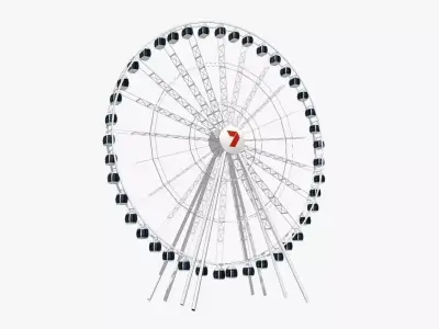 South Bank Eye Low-poly 3D model