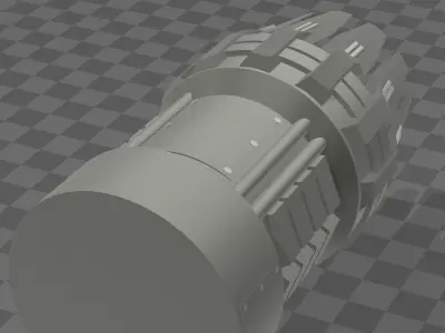 Spacecraft Thruster 3D model