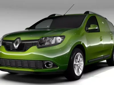 Renault Logan VAN 2016 3D model