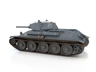 T-34-76 - Model 1940 -Soviet medium tank - 71 3D model
