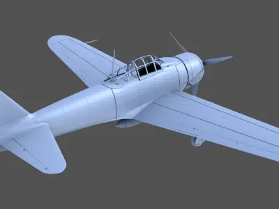 A6M Zero - 1-48 scale 3D print model